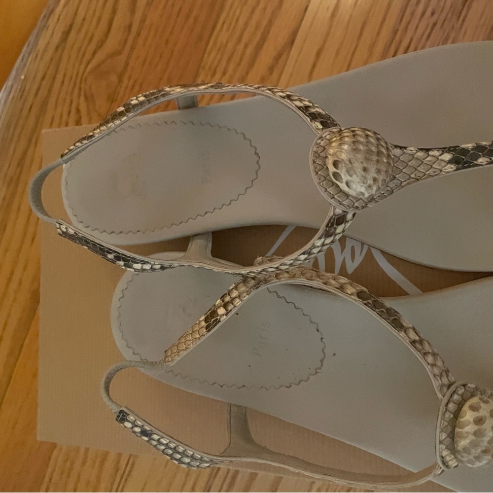 Christian Louboutin Python Sandals - image 3